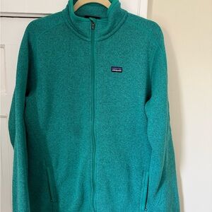 Patagonia Turquoise Zip-Up Fleece Jacket